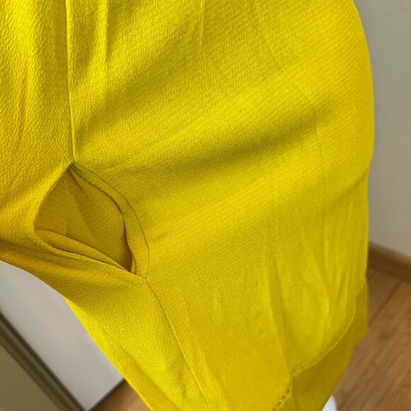 Anthropologie Maeve Verdet Gold Shift Pocket Dress. - Picture 6 of 11